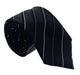 Emporio Armani Black pinstripe pattern 100% Silk Mens Tie