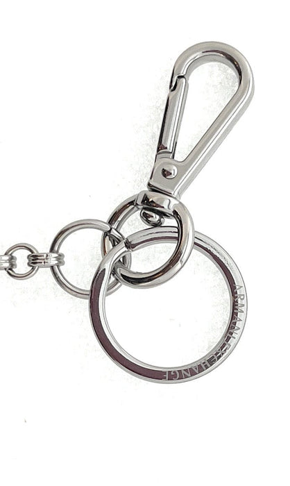Armani Exchange Red White Rubber AX Letter Keyring