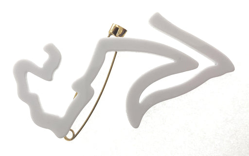 Emporio Armani Black Arrow Resin Retro Brooch Pin