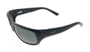 Maui Jim MJ0103S001 Polarized Wraparound Sunglasses for Men Lightweight Black