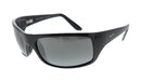 Maui Jim MJ0202S001 Gloss Black WrapAround Polarized Sunglasses Neutral