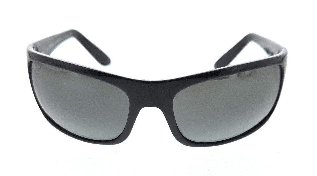 Maui Jim MJ0202S001 Gloss Black WrapAround Polarized Sunglasses Neutral