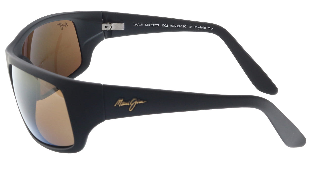 Maui Jim MJ0202S002 Wraparound Polarized Sunglasses Bronze Lenses Matte