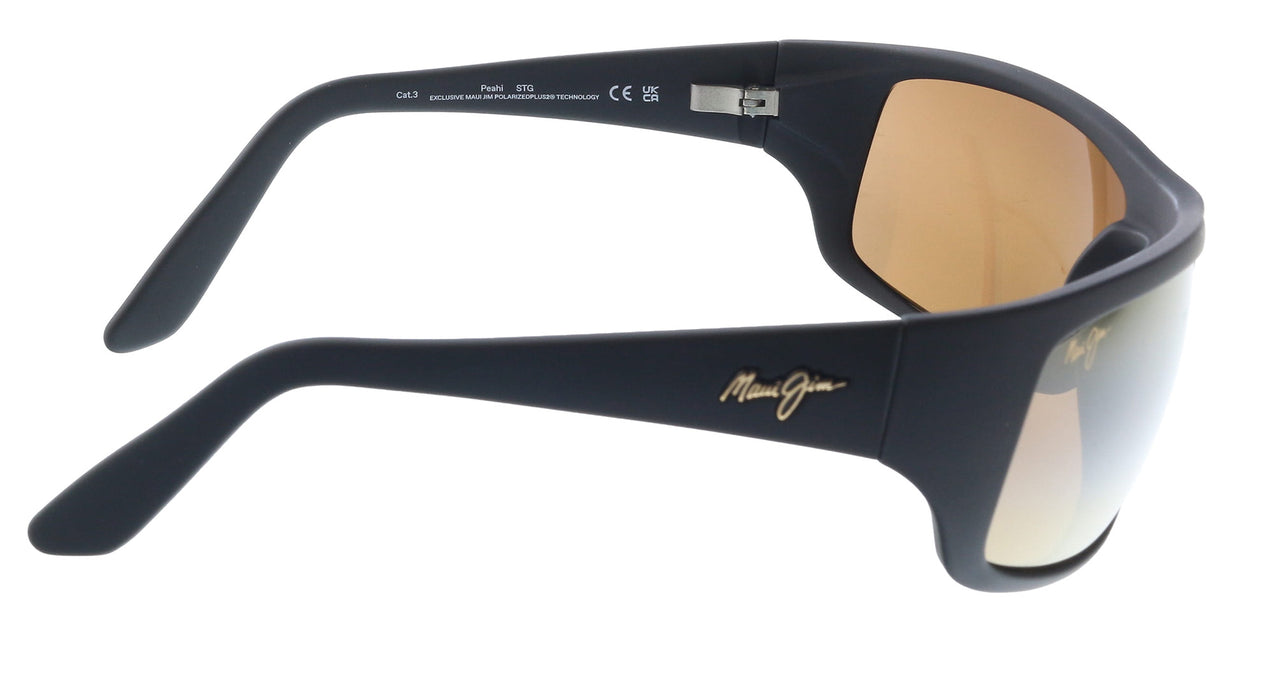 Maui Jim MJ0202S002 Wraparound Polarized Sunglasses Bronze Lenses Matte