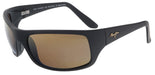 Maui Jim MJ0202S002 Wraparound Polarized Sunglasses Bronze Lenses Matte