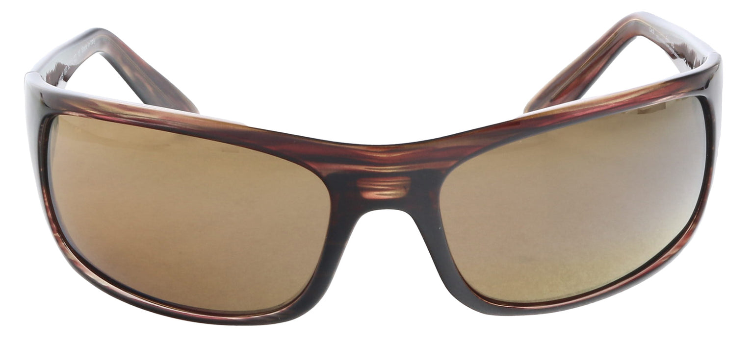 Maui Jim MJ0202S003 Burgundy Tortoise Wraparound Sunglasses HCL Bronze