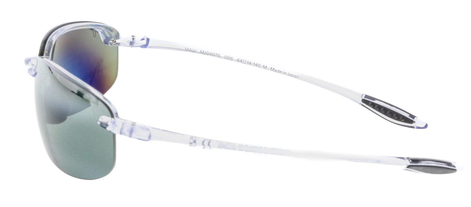 Maui Jim MJ0407S005 Rimless Polarized Clear Frame Sunglasses Grey UV