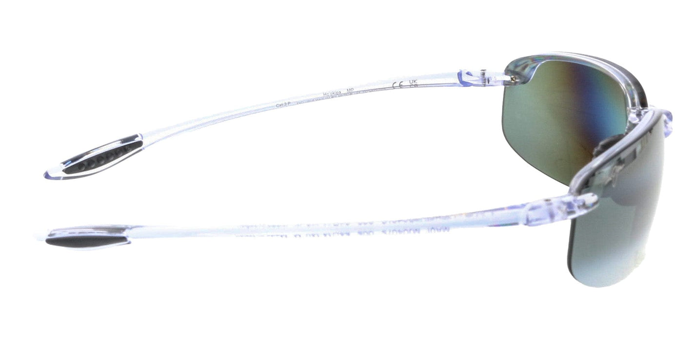 Maui Jim MJ0407S005 Rimless Polarized Clear Frame Sunglasses Grey UV