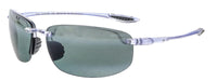 Maui Jim MJ0407S005 Rimless Polarized Clear Frame Sunglasses Grey UV