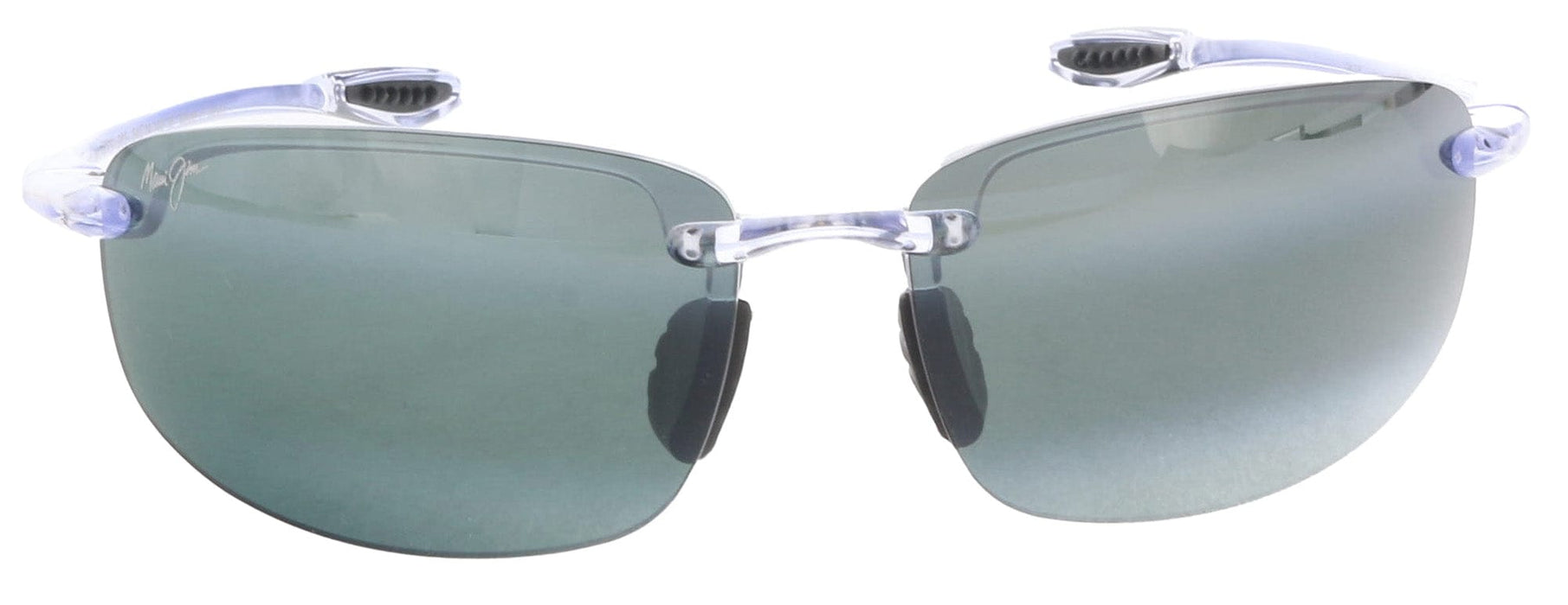 Maui Jim MJ0407S005 Rimless Polarized Clear Frame Sunglasses Grey UV