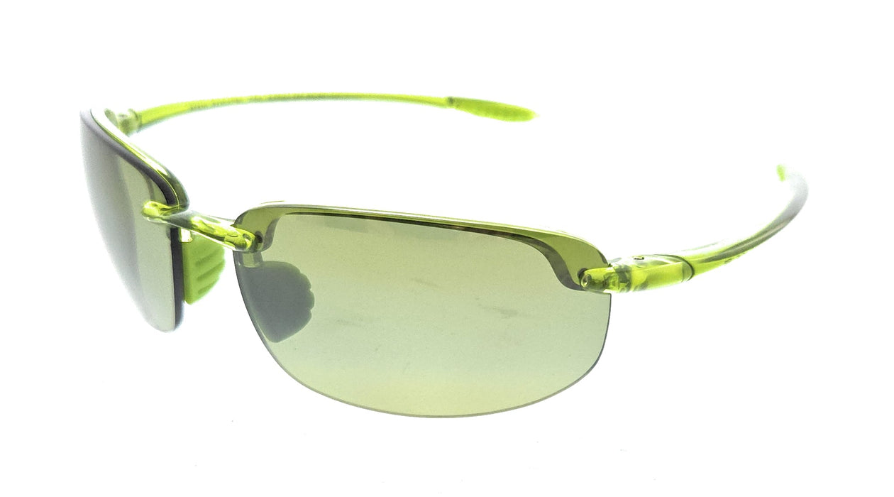 Maui Jim MJ0407S008 Vibrant Neon Green Polarized SemiRimless Sunglasses