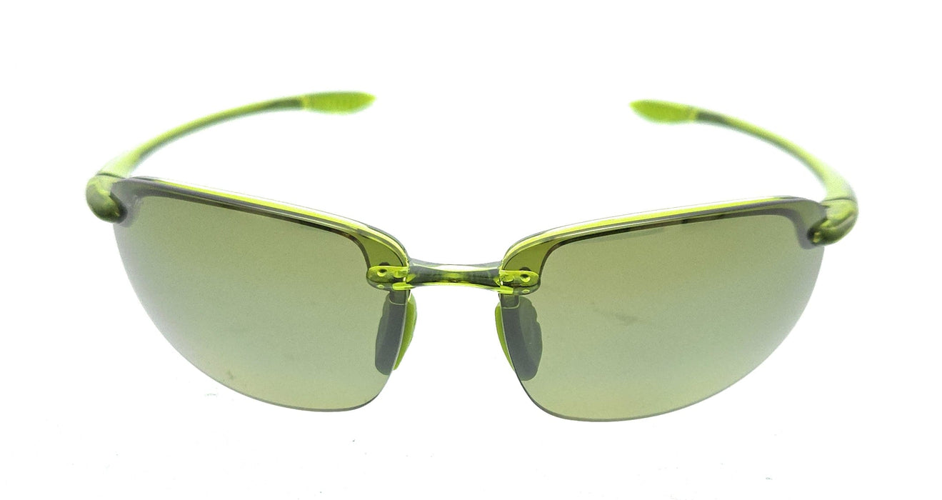 Maui Jim MJ0407S008 Vibrant Neon Green Polarized SemiRimless Sunglasses