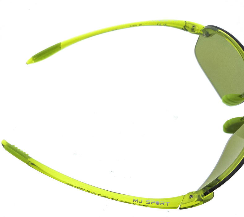 Maui Jim MJ0407S008 Vibrant Neon Green Polarized SemiRimless Sunglasses