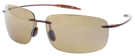 Maui Jim MJ0422S002 Breakwall HCL Bronze Polarized Rimless Wrap