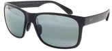 Maui Jim MJ0432S001 Red Sands Matte Black Wrap Polarized Sunglasses