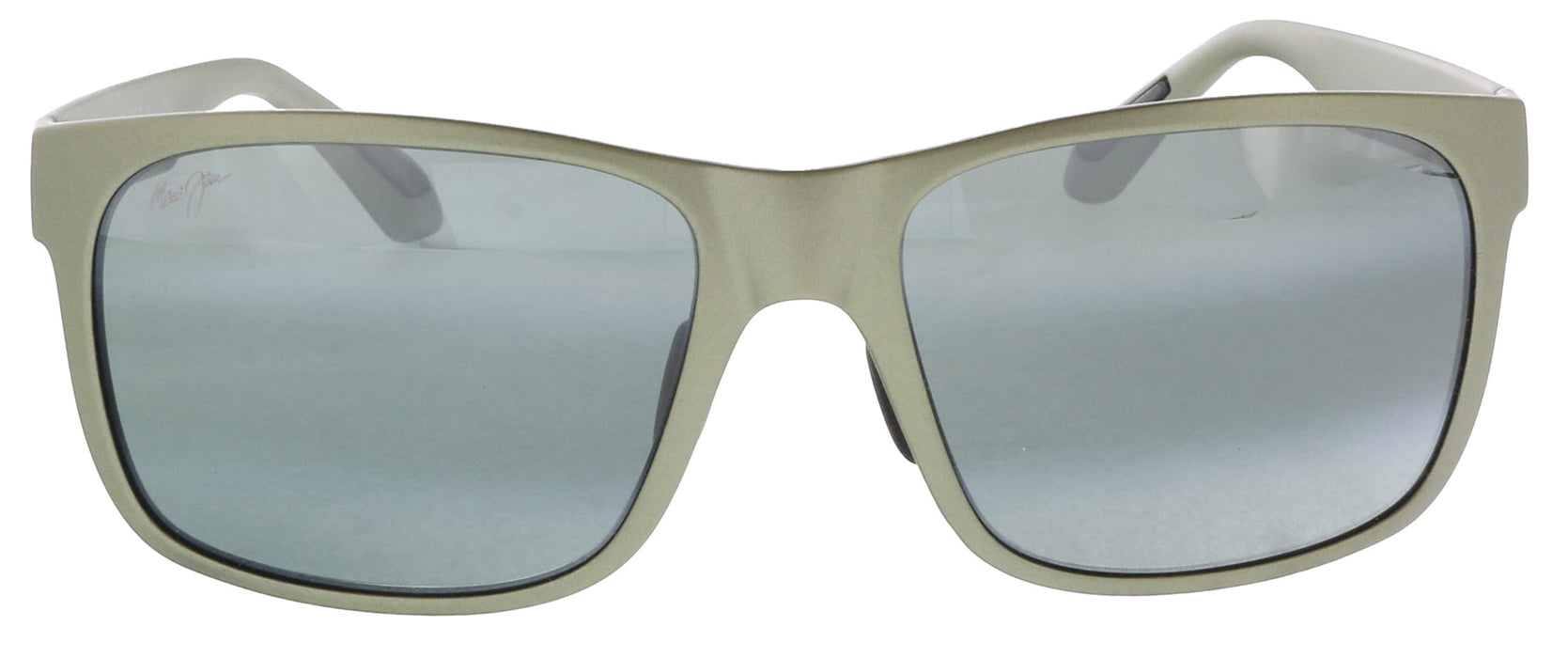 Maui Jim MJ0432S005 Red Sands Rectangular Sunglasses GreyishGreen Nylon Frame