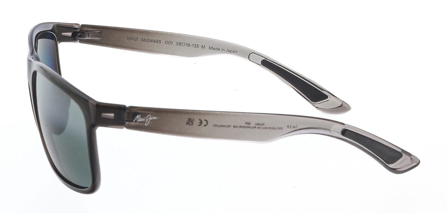 Maui Jim MJ0449S001 Modern Clarity Translucent Grey Rectangular Sunglasses