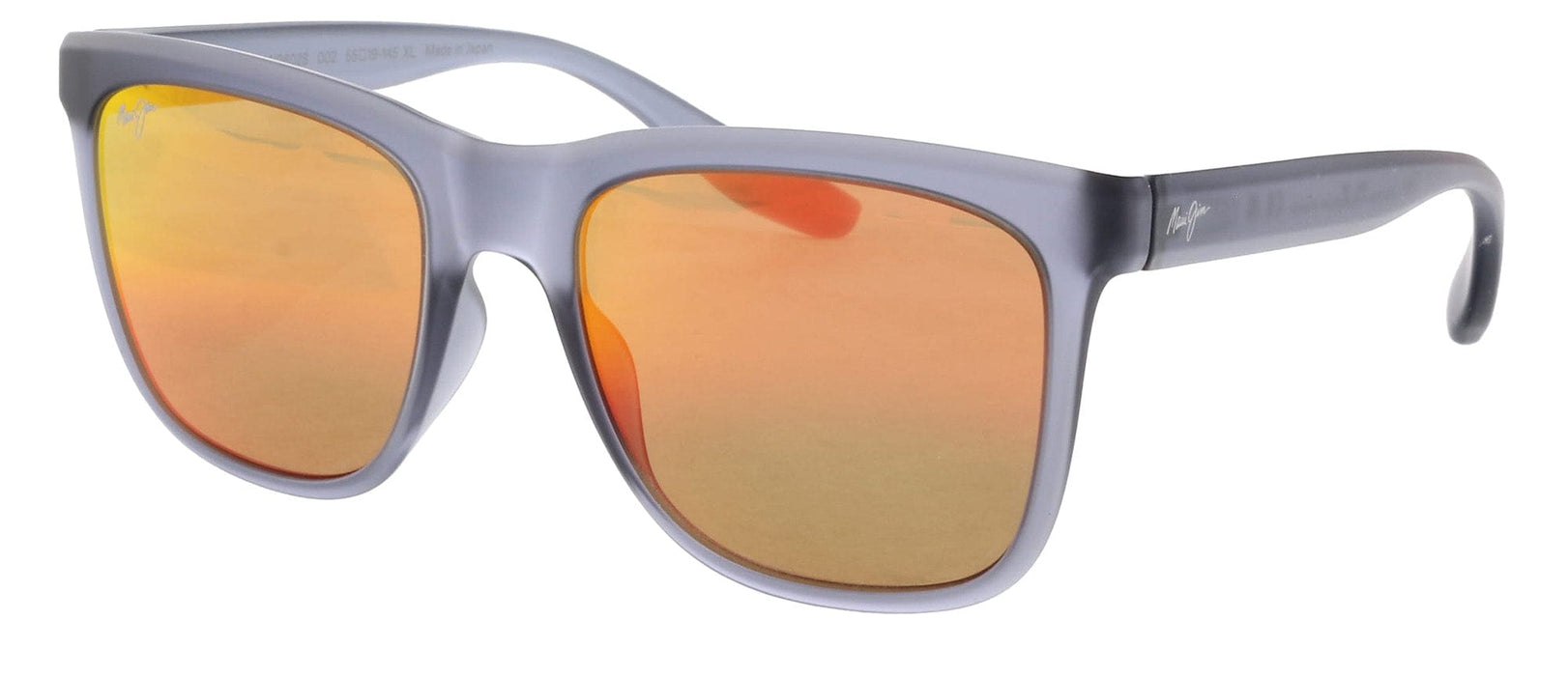Maui Jim MJ0602S002 Contemporary Translucent Gray Sunglasses Vibrant Red