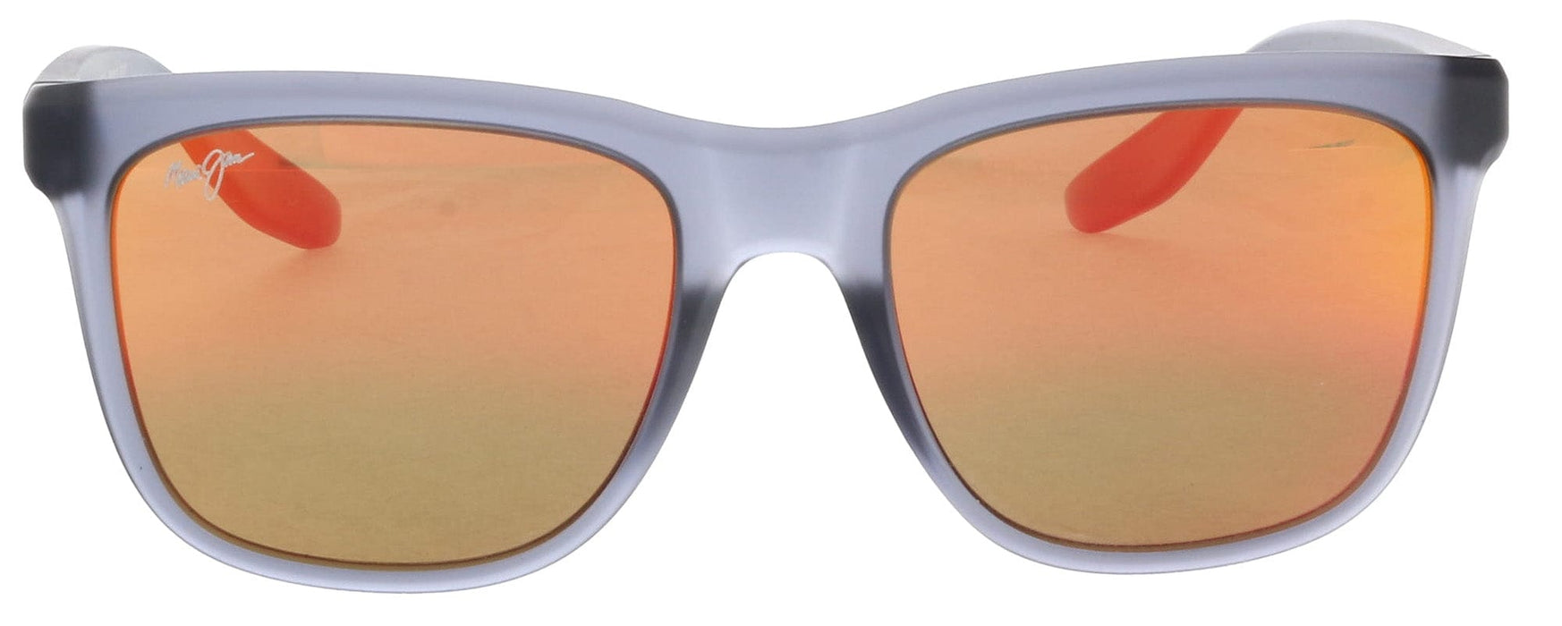 Maui Jim MJ0602S002 Contemporary Translucent Gray Sunglasses Vibrant Red