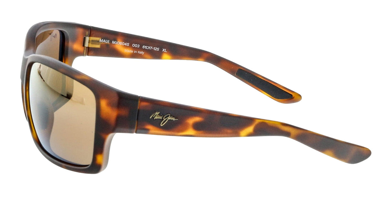 Maui Jim MJ0604S003 Bold Tortoise Shell Frame Sunglasses Rich Brown