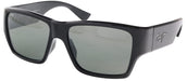 Maui Jim MJ0614S001 Men's Wrap Polarized Sunglasses in Gloss Black Neutral