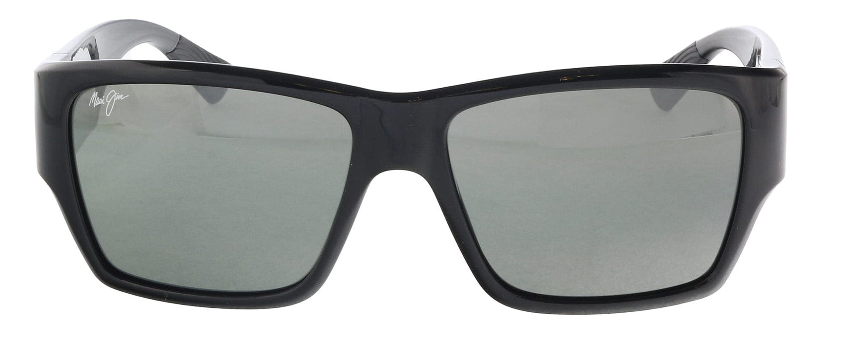 Maui Jim MJ0614S001 Men's Wrap Polarized Sunglasses in Gloss Black Neutral