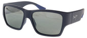 Maui Jim MJ0614S003 Matte Blue Wrap Sunglasses Neutral Grey Lenses Bold