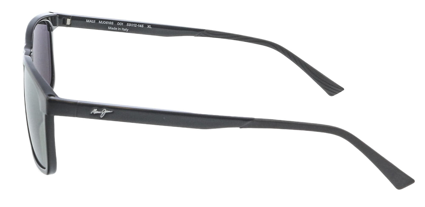 Maui Jim MJ0618S001 Sleek Horizons: Polarized Square Black