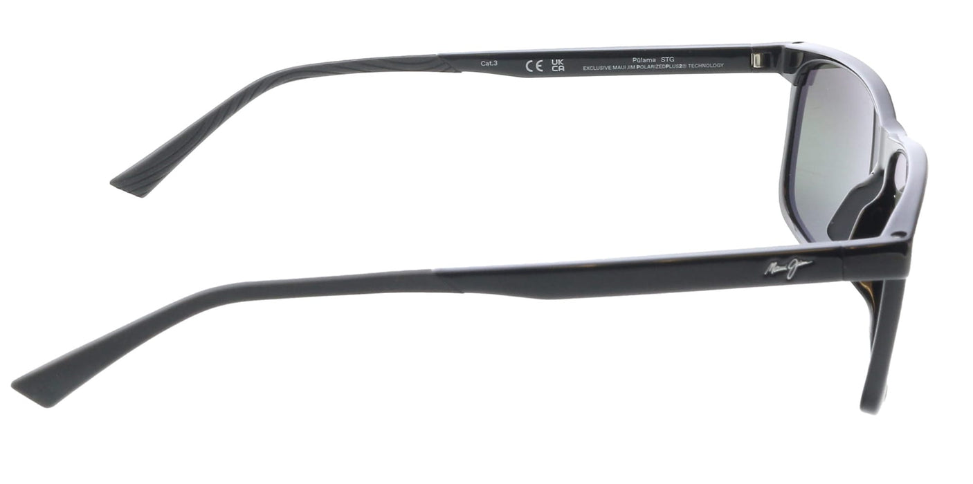Maui Jim MJ0618S001 Horizons Polarized Square Black Sunglasses
