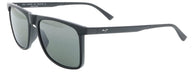 Maui Jim MJ0619S001 Sleek Modern Edge: Matte Black Polarized Rectangular