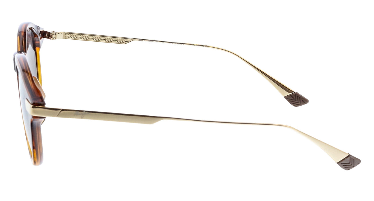 Maui Jim MJ0622S002 Sunready Havana bronze round sunglasses polished metal
