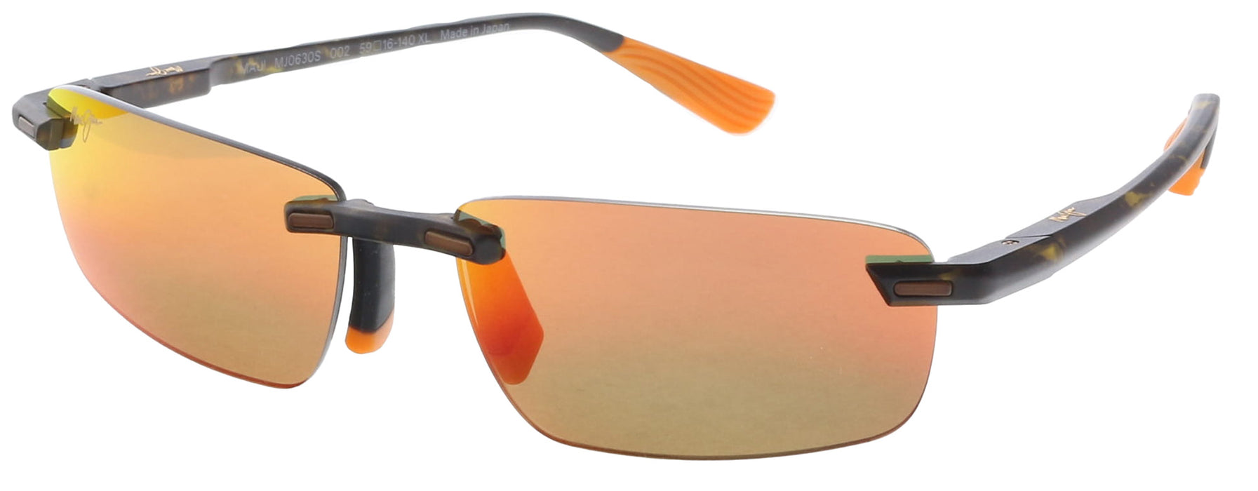 Maui Jim MJ0630S002 Polarized Sunglasses Burnt Orange Brilliance