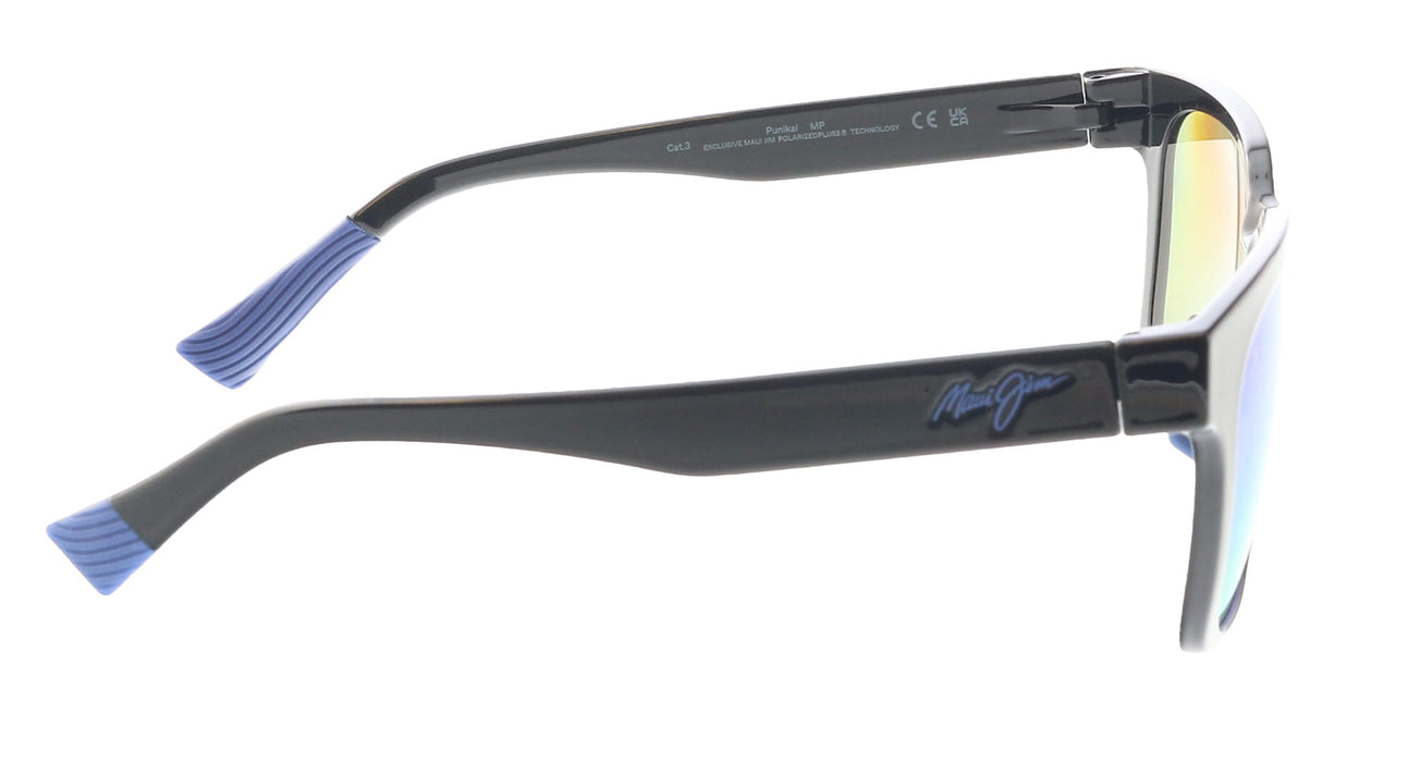 Maui Jim MJ0631S001 Square Polarized Sunglasses Matte Black Frame