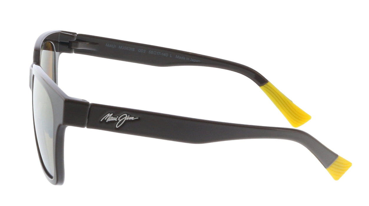 Maui Jim MJ0631S003 Square Polarized Sunglasses Shy Brown Frame