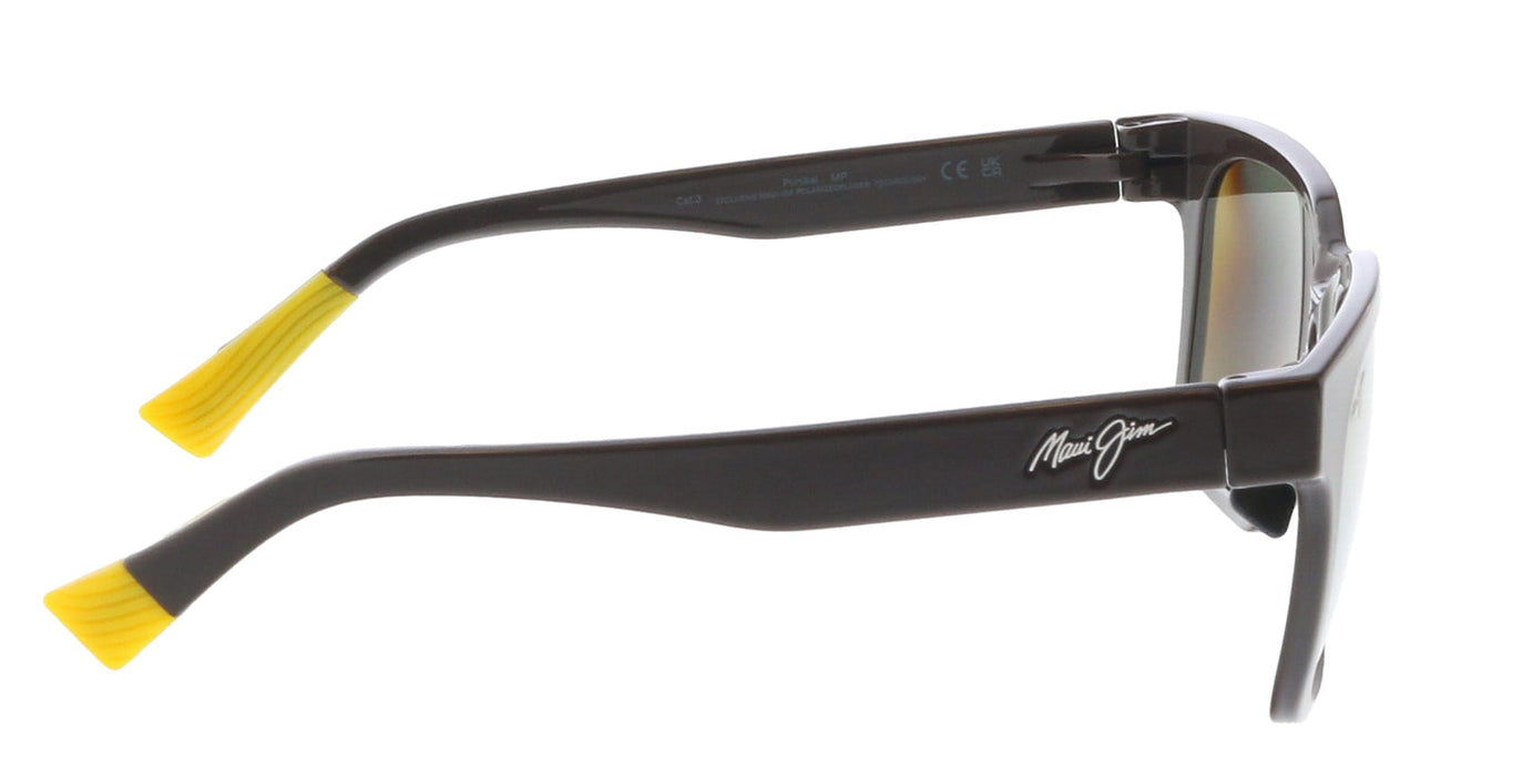 Maui Jim MJ0631S003 Square Polarized Sunglasses Shy Brown Frame
