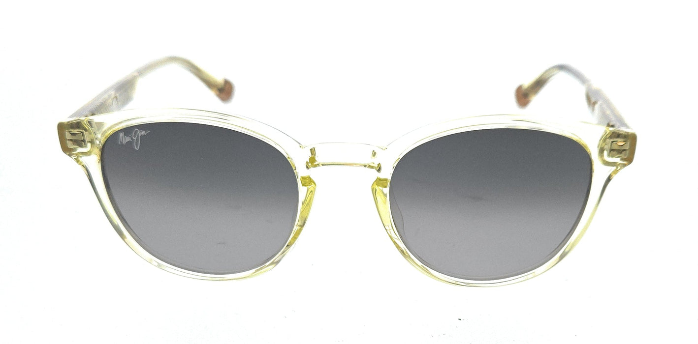 Maui Jim MJ0636S004 Retro Round Sunglasses Translucent Yellow Frame