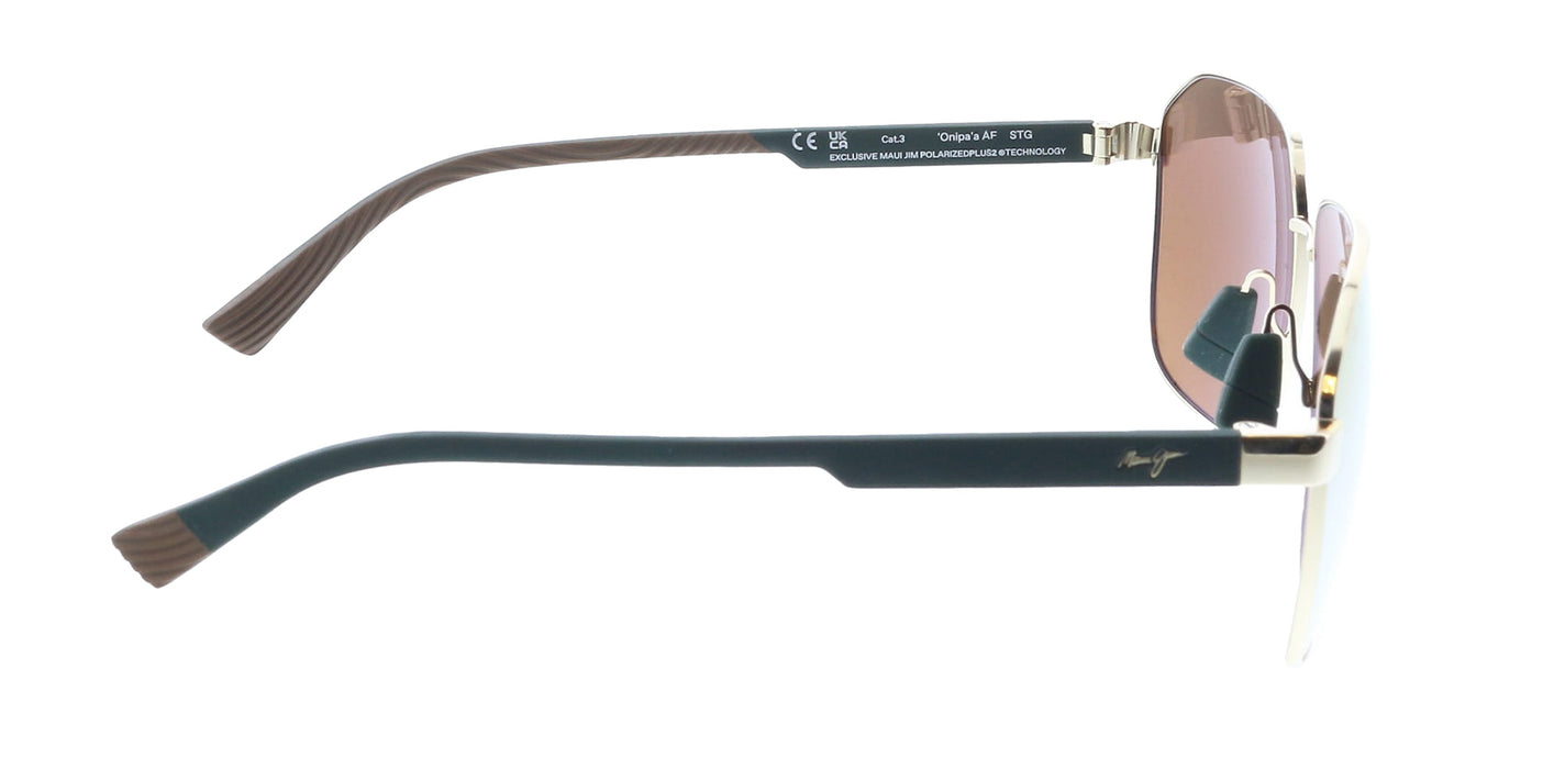 Maui Jim MJ0651SA003 Golden Horizon Gradient Square Sunglasses