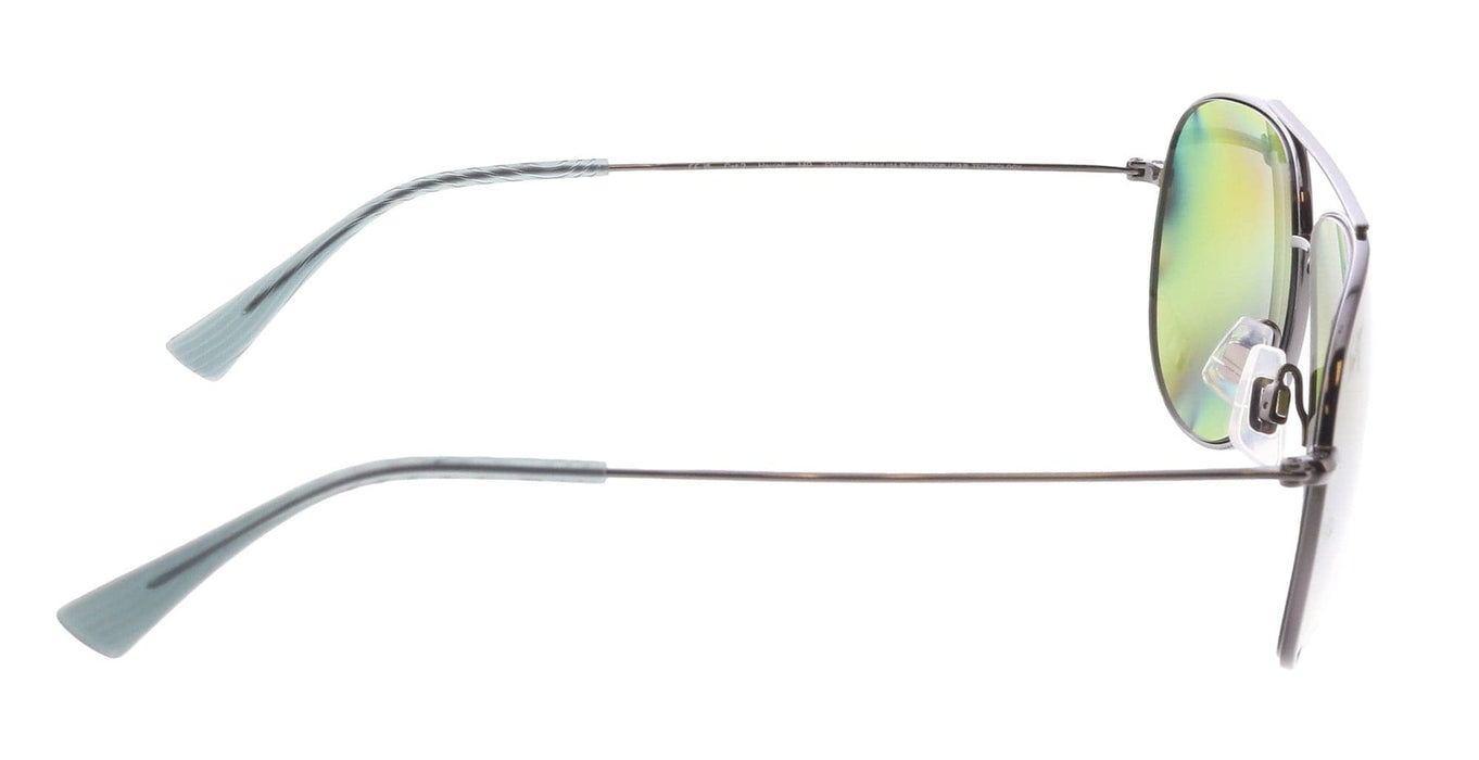 Maui Jim MJ0665S002 Titanium Aviator Sunglasses Green Gradient Polarized