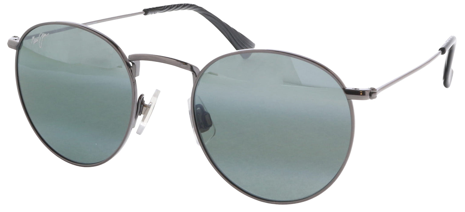 Maui Jim MJ0667S001 Ruthenium Round Metal Sunglasses Grey Gradient