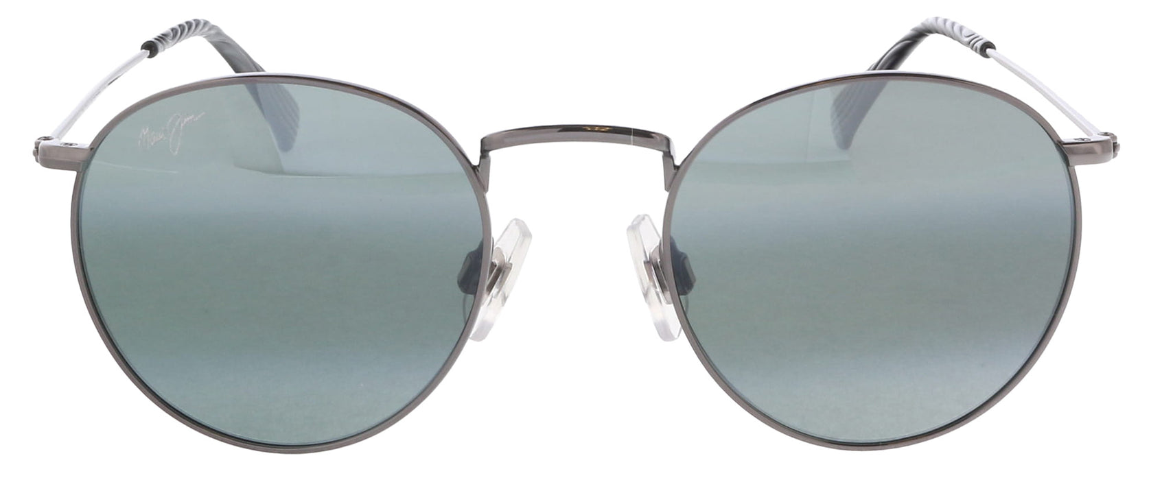 Maui Jim MJ0667S001 Ruthenium Round Metal Sunglasses Grey Gradient