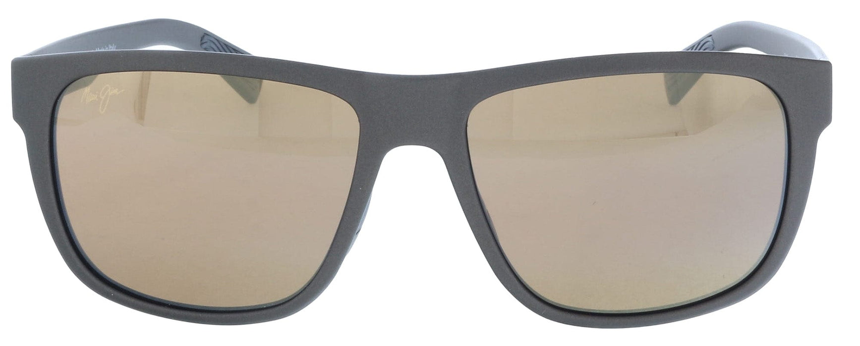 Maui Jim MJ0670S-002 Matte Brown Square Sunglasses Bronze Polarized Lens