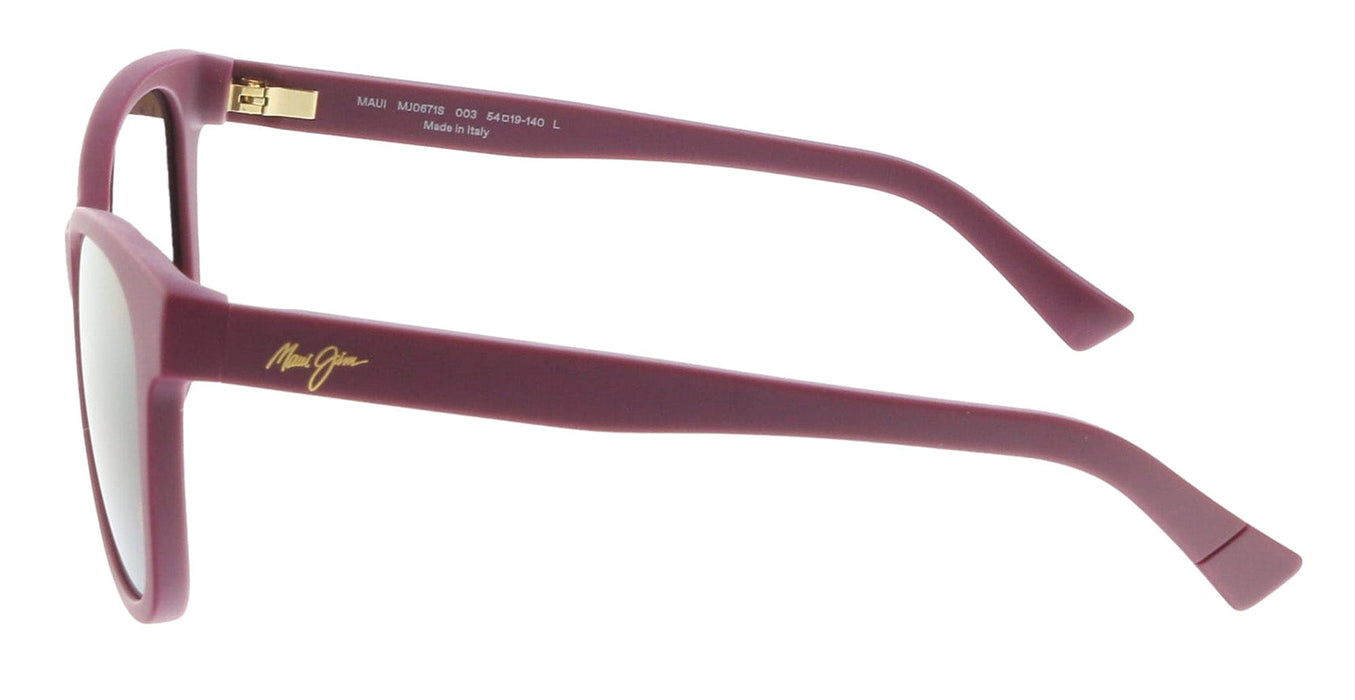 Maui Jim MJ0671S-003 Violet Tortoiseshell Cat-Eye Brown Gradient Polarized