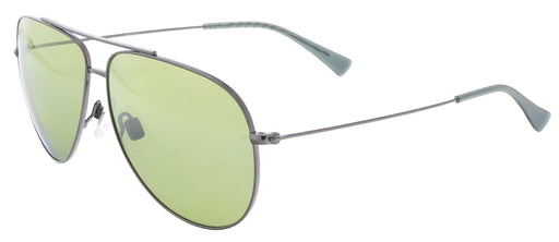 Maui Jim MJ0674S-002 Timeless Silver Aviator Gradient Green Polarized