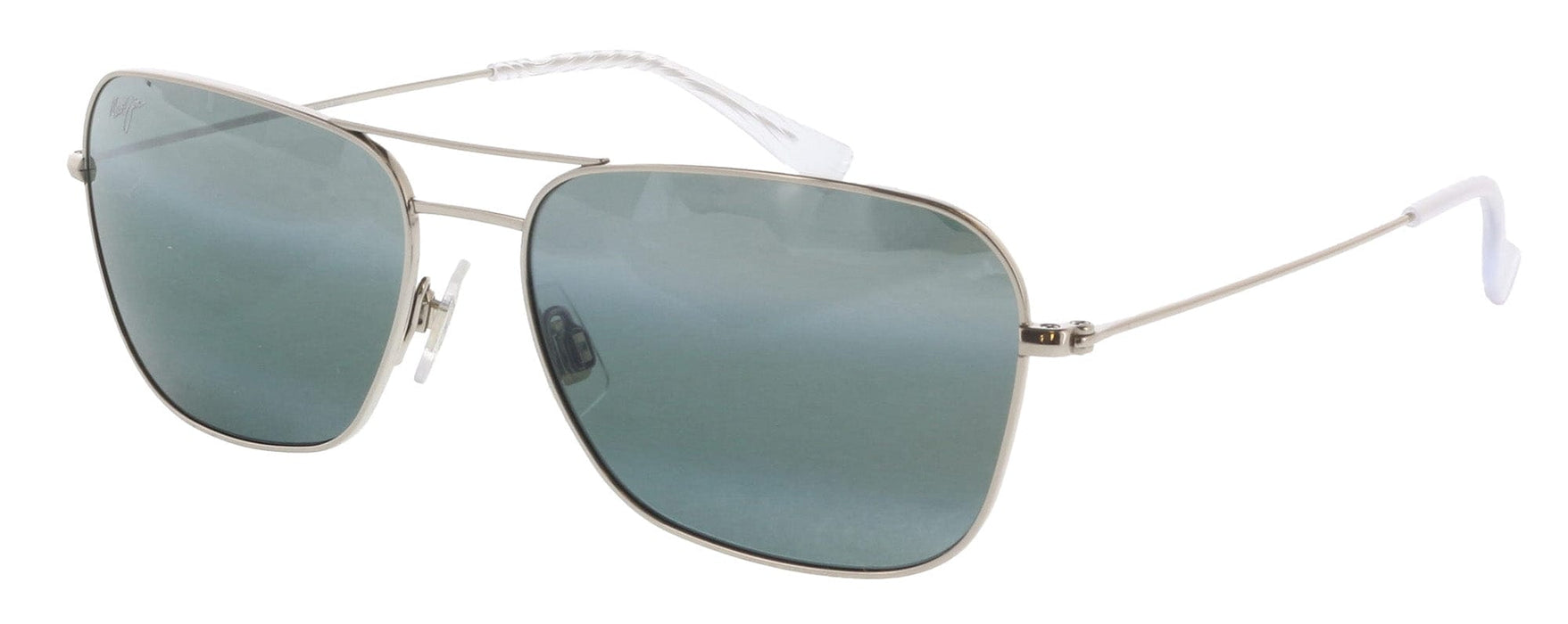 Maui Jim MJ0675S-001 Sleek Silver Aviator Gradient Grey Polarized