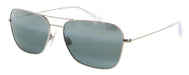 Maui Jim MJ0675S-001 Sleek Silver Aviator Gradient Grey Polarized