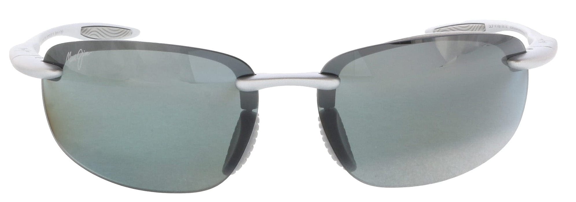 Maui Jim MJ0676S-002 Sporty Silver Rimless Grey Maui Ultra Lenses