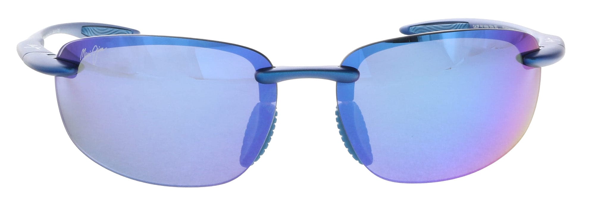Maui Jim MJ0676S-003 Sleek Blue Rimless Sports Blue Mirror Lenses
