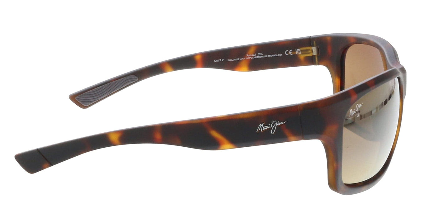 Maui Jim MJ0681S-002 Sleek Havana Wrap Bronze Polarized