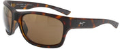 Maui Jim MJ0681S-002 Sleek Havana Wrap Bronze Polarized