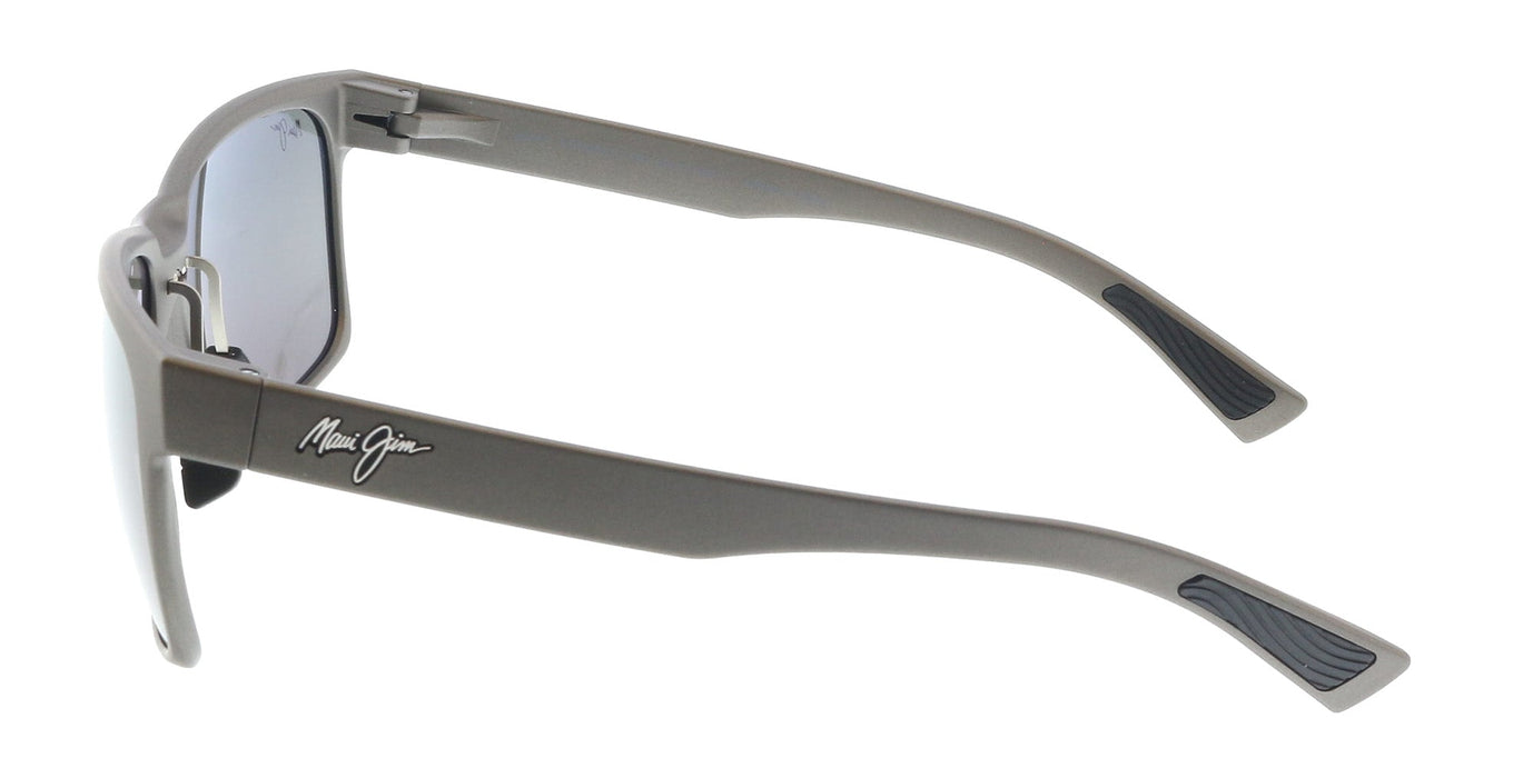Maui Jim MJ0683S-004 Charcoal Matte Square Sunglasses Polarized Grey Lenses